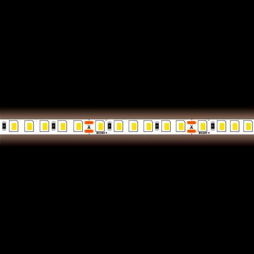 Светодиодная лента 2835-120SMD 9,6W 24V тёплый белый