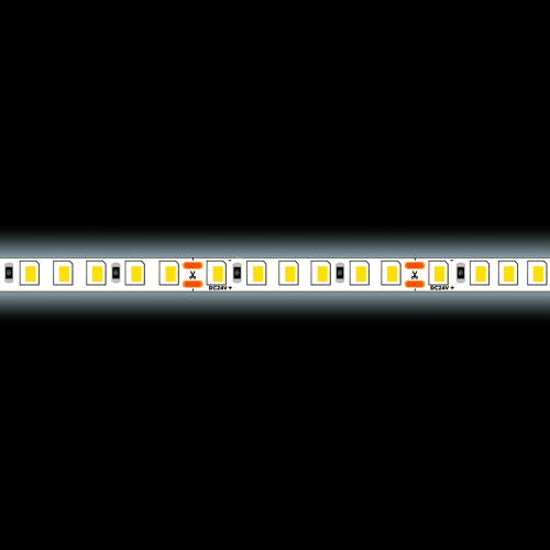 Светодиодная лента 2835-120SMD 9,6W 24V холодный белый