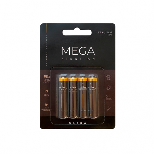 Mega Alkaline батарейки AAA / LR03 мизинчиковые